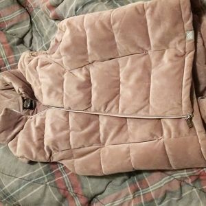 Ladies Large Puffer Vest Pink Ash ZEROXPOSUR